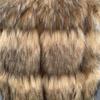 Haining Fur Winter New Fur Vest Imitation Raccoon Hair Long Slim-fitting Splicing Jacket