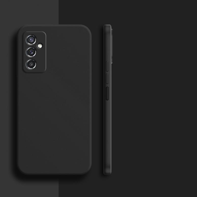 

Для Samsung Galaxy M52 5G Чехол Galaxy M23 M33 M53 M52 M12 A13 A33 A53 Чехол Противоударный жидкий силиконовый чехол для телефона Samsung M52 5G For Samsung M52 5G чёрный