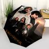 1pc The Lord of the Rings Two Towers Automatic Folding Umbrella - Compact 8-Rib Design, Durable Plastic & Iron1080L