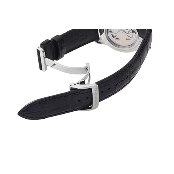 Orient Men's RK-AT0007N (Contemporary Semi-Skeleton Men's) Round Watch Black Multi-Hand Analog