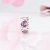 Pan Jia S925 Sterling Silver Heart-shaped Rhinestone Beads - Fashionable DIY Accessories