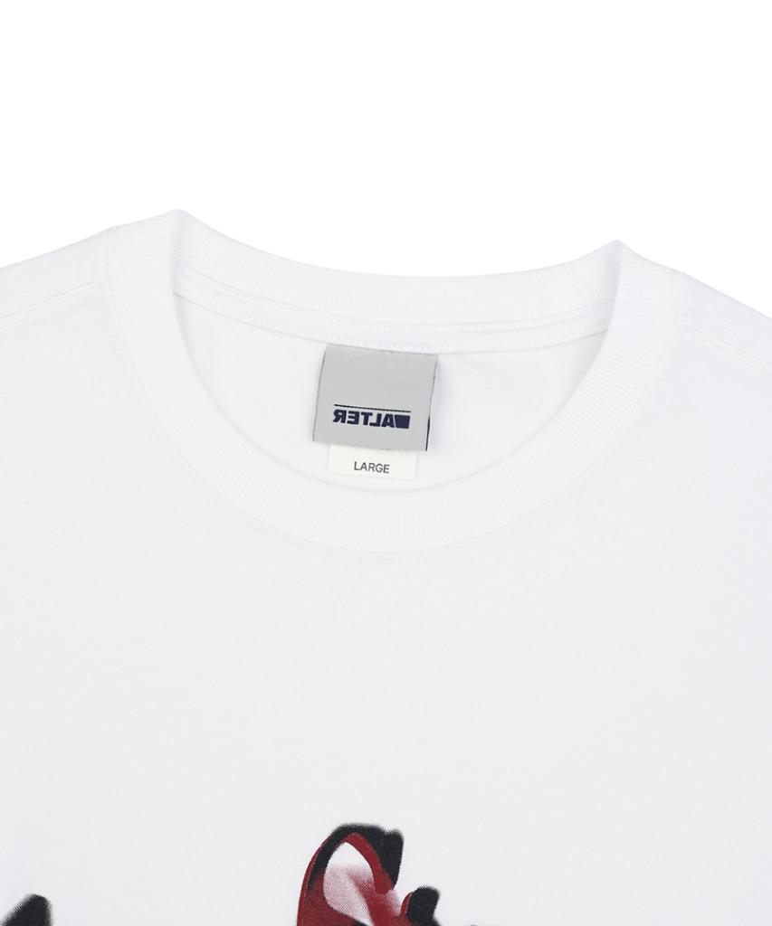 ALTER STUDIO Motion Blur Print T-Shirt_White