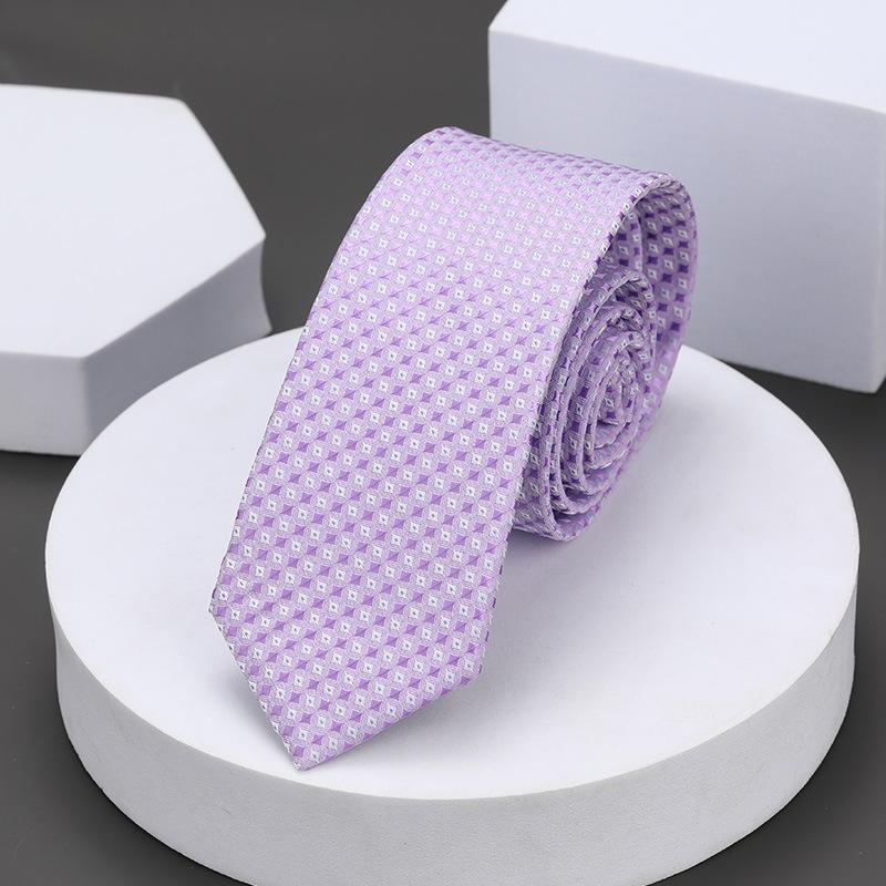 Korean Version Of Casual 5Cm Men'S And Women'S Business Dress Groom Wedding Stripe Hand Play Work Narrow Lazy Solid Color Tie