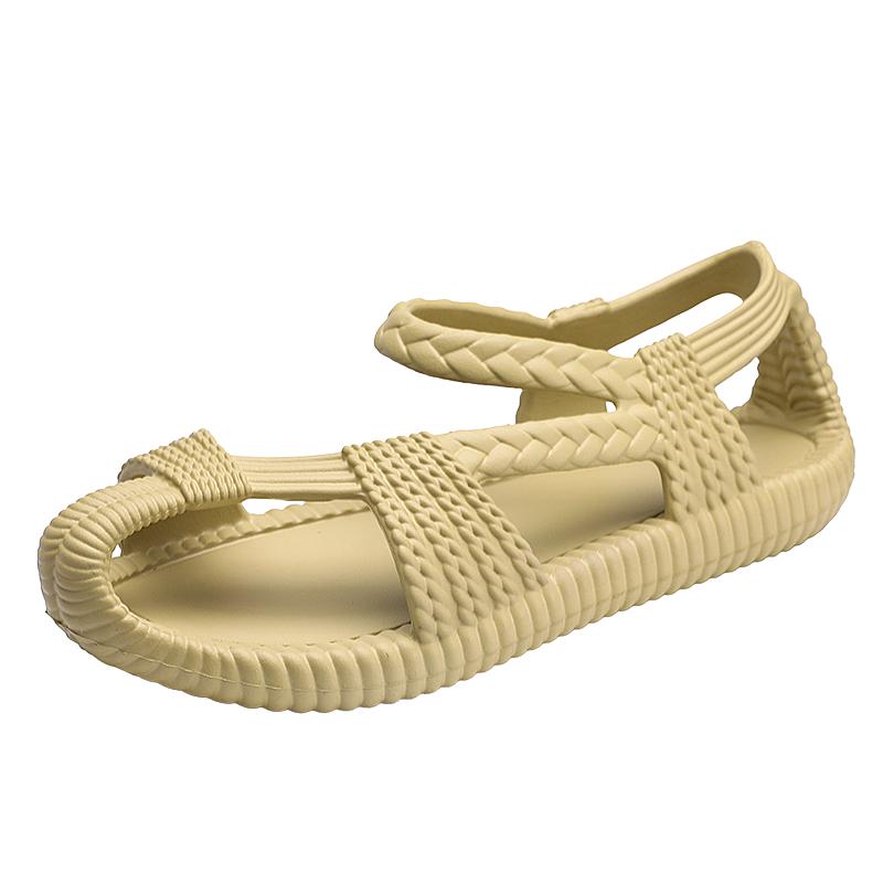 

Fashion Flat sandals New summer 2024 Solid color men s beach sandals Outdoor casual sneakers non-slip light slipper men s shoes 38-39