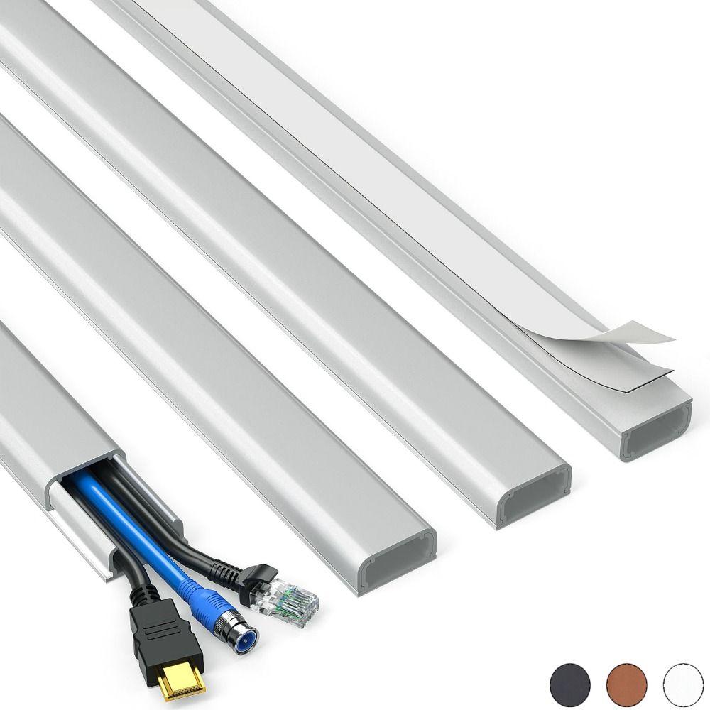 High Quality 1m Cord Hider Self-Adhesive Paintable Cable Hider PVC Square Cover Management Office