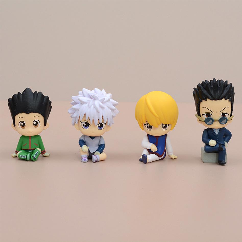 Anime-Figur Aixlan Gon Freecss Figur Killua Zoldyck Kurapika Hisoka Figur Feitan Mini-Modellpuppen Spielzeuggeschenke