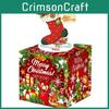 Gift Christmas Festivity Box With Red Socks For Seasonal Celebration And Gift