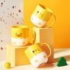 New Thickened Cartoon Chick Toothbrush Cup - Cute Yellow Duck Design for Students