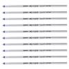 Zebra Sharbo Ballpoint Pen Oil-Based Refills, 4C-1.0 Lead, Blue, 10-Pack, B-R4C10-BL