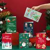 6Pcs Christmas Greeting Card Merry Christmas Handwritten Cards For Family Friends Best Wishes Cards Postcards Envelopes Sticker
