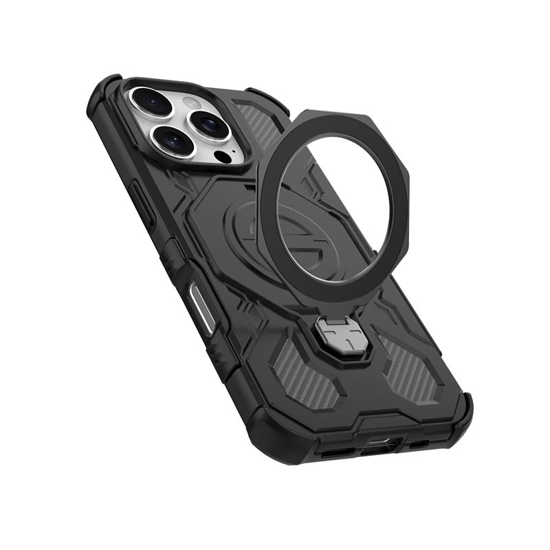 Magnetic Wireless Charge Cover For iPhone 15 16 17 Pro Max 16e Phone Holder Case iPhone 16 Pro Cover For iPhone 16 Pro Max Case