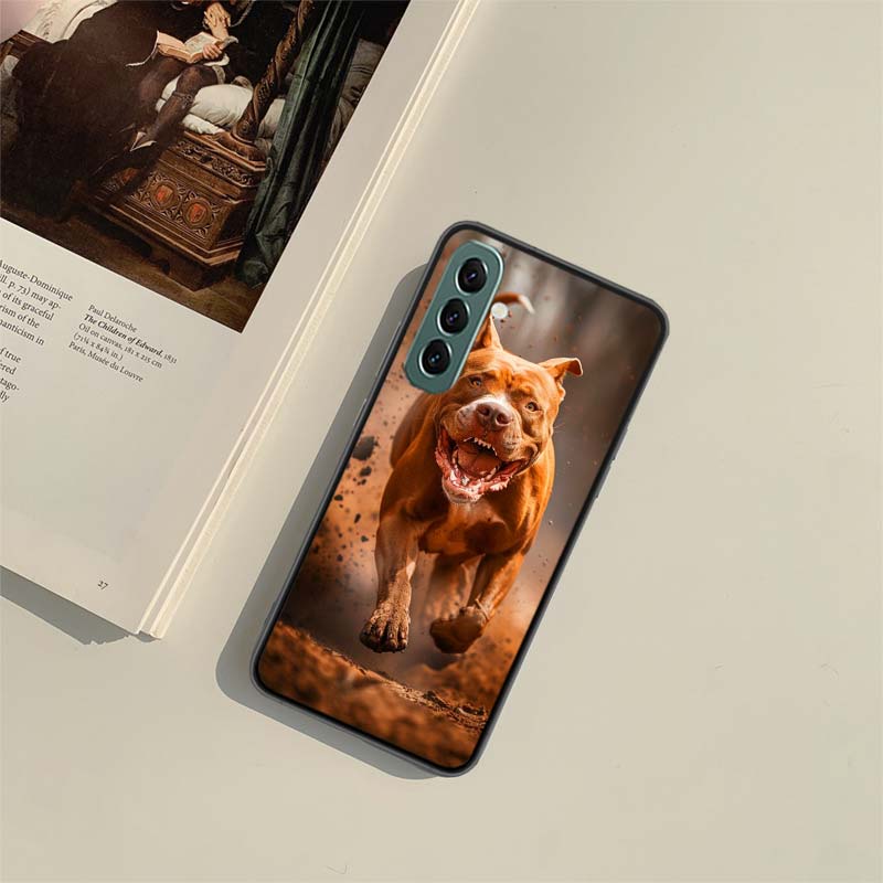 Pit Bull Lovely Pet Dog Pitbull Phone Case for Samsung A54 A14 A24 A34 A17 A37 A57 A55 A35 A25 A15 A07 A05S A04S A12 A22 A32 A52
