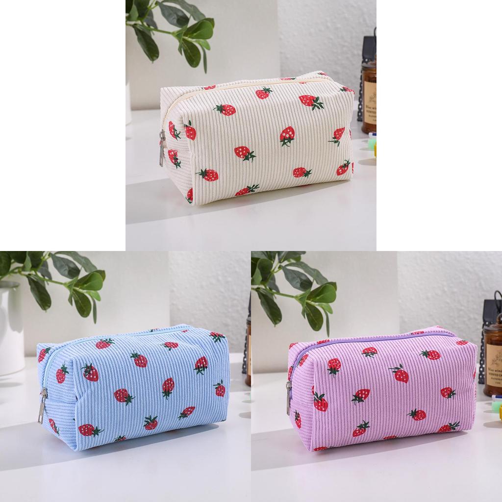 Cosycorduroy Pencil Case With Large Capacity For Students And Makeup Storage