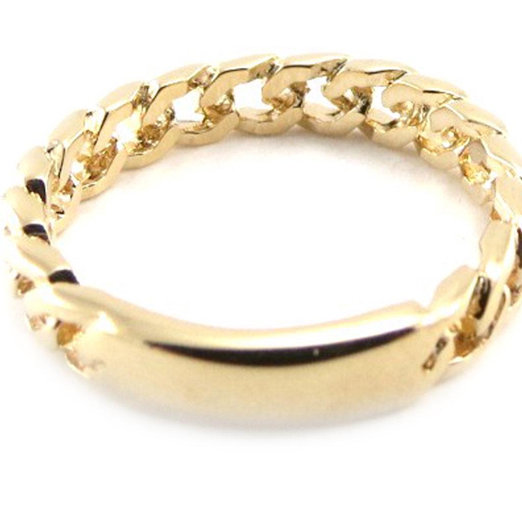 Guldpläterad vigselring 'Link of Love' - 3 mm