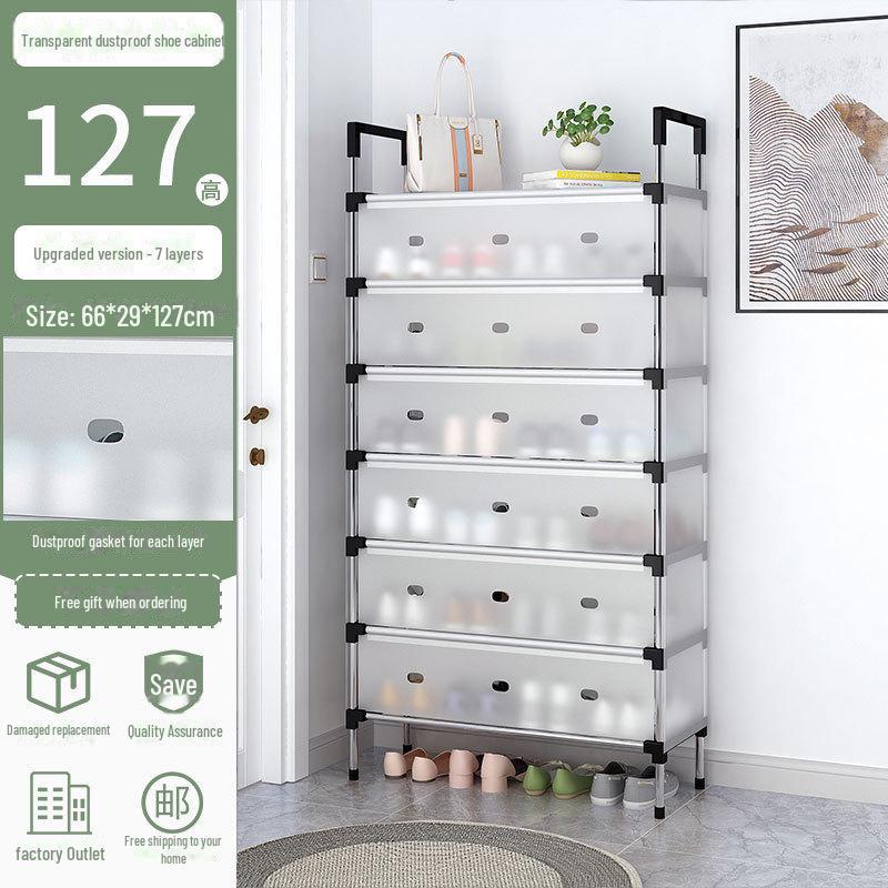 

Многоуровневая полка для обуви с пылезащитными дверцами – простой шкаф для дома, бесплатная доставка Thickened