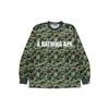 Bape Abc Camo Mesh Relaxed Fit Langarm-T-Shirt 1J30-111-002