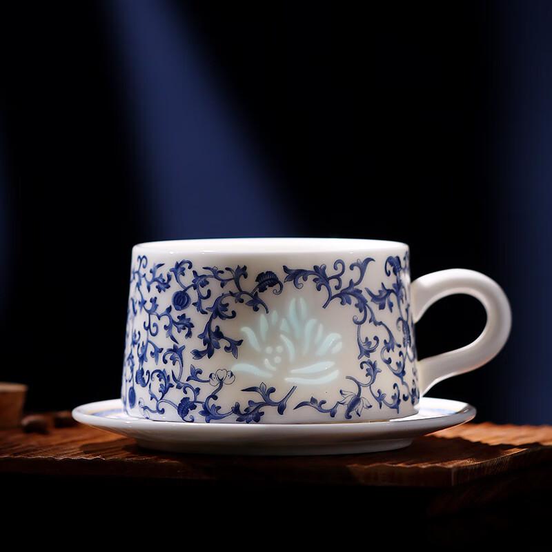 Su s Ceramic Blue Lotus Tea & Coffee Cup