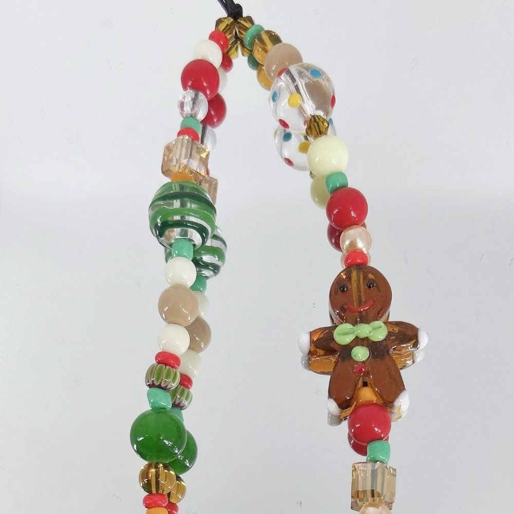 Gingerbread Man Gingerbread Man Phone Pendant Gingerbread Man Beaded Phone Strap  Phone Case