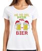Ho Ho Get Me A Beer Christmas Knit Beer Mug Beer Lover Ladies TShirt