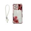 Retro Flower Suitable for iPhone17 Mobile Phone Case, Four Corners Anti-drop Airbag 16promax Portable Rope 15 Protective Case
