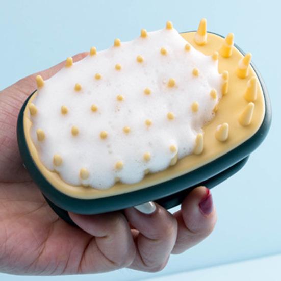 Spazzola Massaggiante per Cuoio Capelluto Shampoo con Manico Ergonomico Uomini Donne Portatile da Viaggio Crescita Capelli Esfoliante per Cuoio Capelluto Scrubber Spazzola Pulente