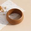 Fashion Fun Women Personality Elegant Natural Wood Square DIY Bracelet Jewelry Layering Ladies Vintage Geometric Layering Bangle