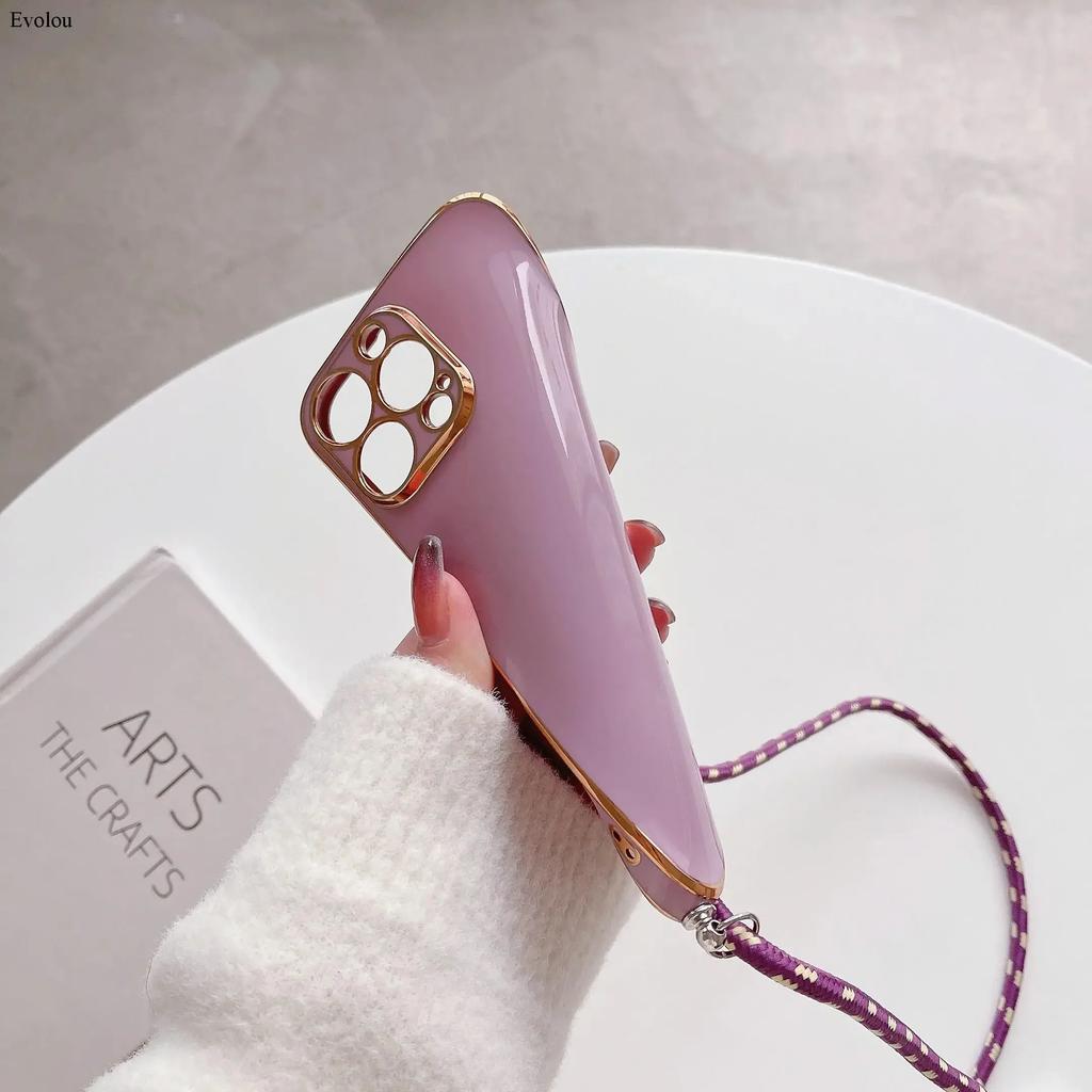 Crossbody lanyard Plating Case For Honor 400 Lite Soft TPU Lens protection Shockproof Cover For Honor 400 Pro 200 Smart 90 Lite