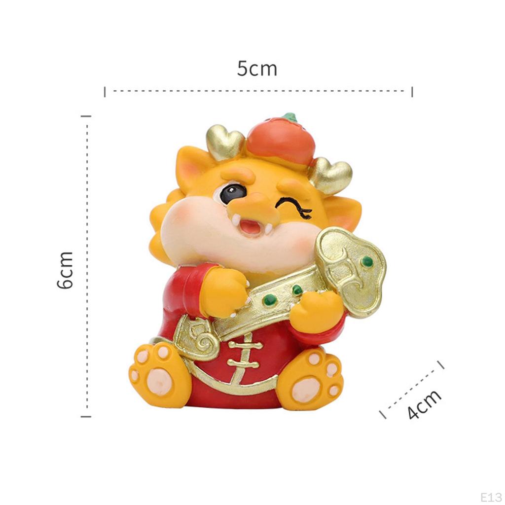Auspicious Dragon Statue Decor Figurine Souvenir Gift Festive Versatile Tabletop Ornament for