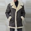 Strike Desired Rich Lambskin Shearling Coat (Brown)