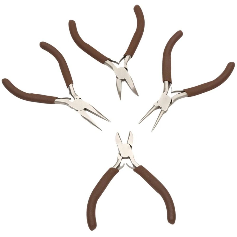 Flat Pliers Cutting Wire Pliers Beading Concave Pliers Mini Jewelry Making Pliers Jewelry