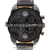Ou Radium Men'S Watch Alloy Two-Way Travel Time Sports Watch 9316 Black Case Waterproof Watch Large Dial