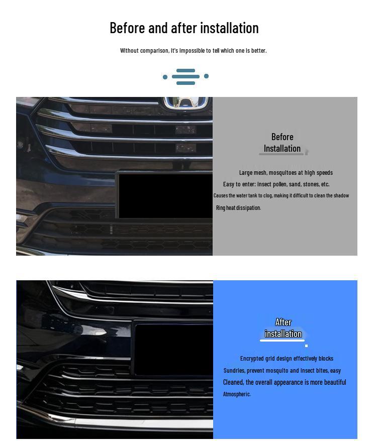 Honda Odyssey Voorgrille Anti-Insecten Net Cover