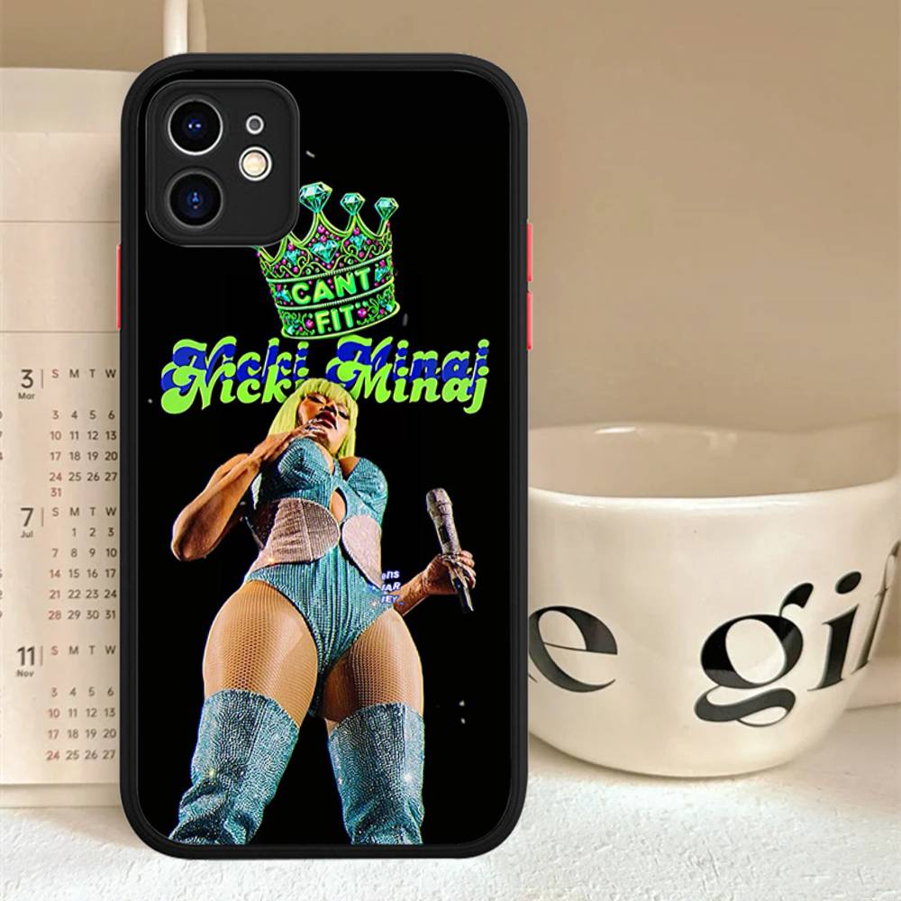 

Nicki Minaj Rapper For IPhone Air 16 15 14 Plus 13 12 11 Pro Max Matte Cover Jelly Shockproof Phone Case iphone 15pro max