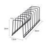 Dish Storage Rack Lid Organizer Serving Tray Space Saving Plate Organizer Dish Drying Rack for Kitchen Dining Room Cabinet