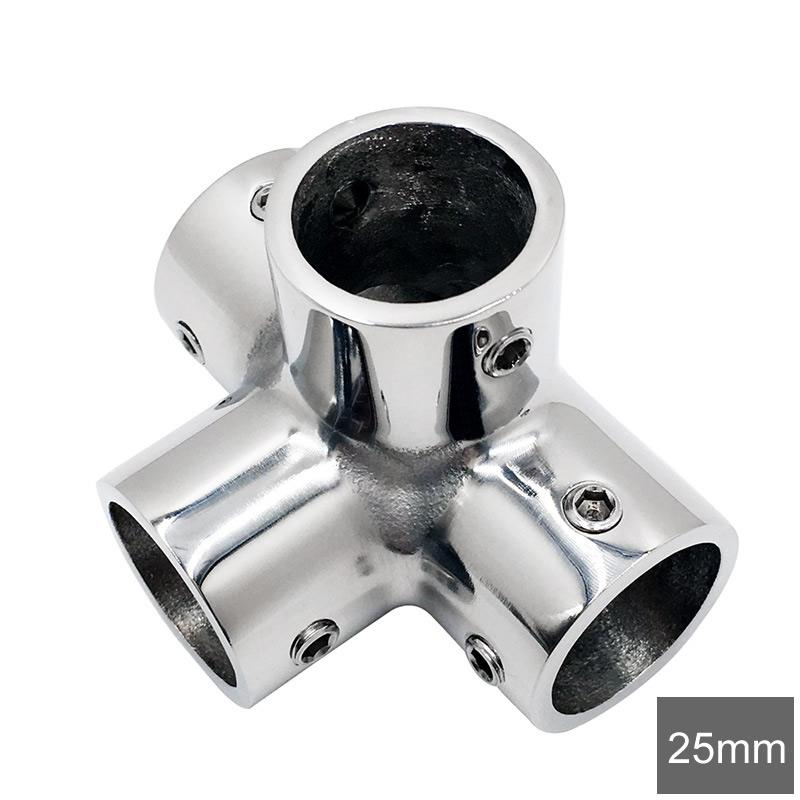 316 Stainless Steel Tube Pipe Connector Super Anti-corrosion No Rust for Ocean Yacht Dock Outdoor Awning Tube Fastener