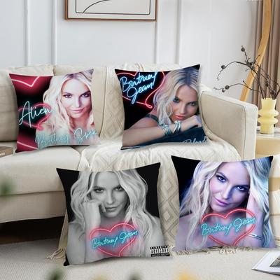 Britney Jean Britney Spears Cushion Cover For Pillow Printing Sofa Decoration Home Car Room Coffee Shop Office Nordic Simplicity