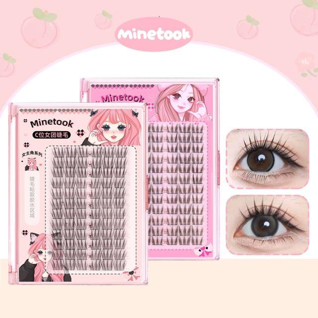 

Mogugu - Individual Cluster False Eyelashes (Various Designs) Pink - 10.5mm-12.5mm