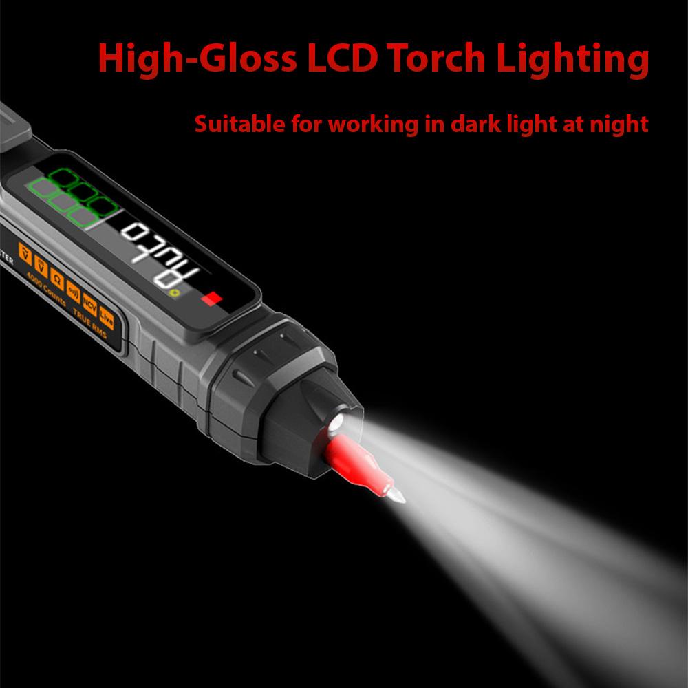 Multimeter Pen Type Digital Multimeter 4000 Counts AC/DC Voltage Tester Professional Current Meter