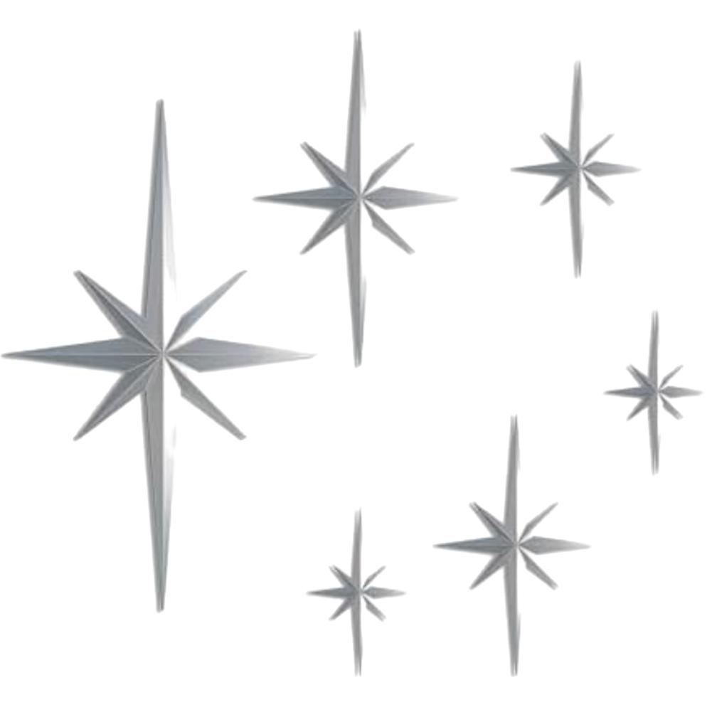 Retro Star Sculpture Modern Home Decor Living Room Decor Easy Installation Wall Sculptures Artistic Display Stylish Presentation