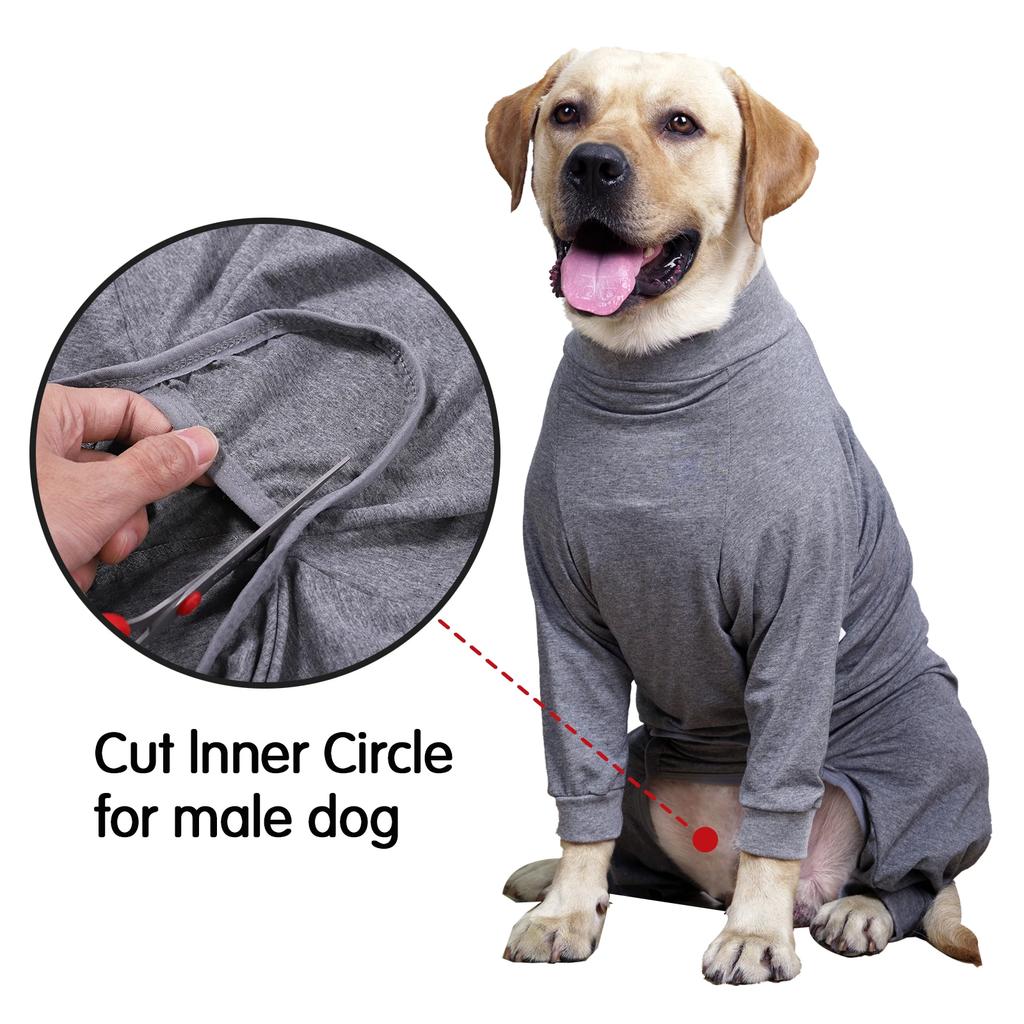 Dog Recovery Suit After Surgery Anti-Lick Wound Sterilization Suit Anti-Hair Loss Pet Clothes Anxiety Calming Shirt Dog Pajama