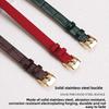 6mm 8mm 10mm A Long Fashion Leather Bracelet For Jewelry Women's Silk Crocodile Pattern Cowhide Jade Watch Strap Wristband+tools