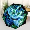 1pc Ghostly Skull Automatic Open/close Folding Umbrella, Compact Portable Travel Umbrella, Perfect Birthday/Christmas, Cute Umbrella, Durabl