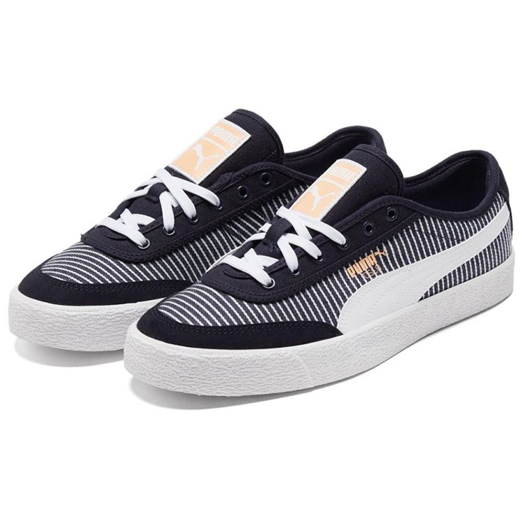 Puma Oslo Vulc Scc Unisex Low Top Skate Shoes Black White Sporty 375755-01