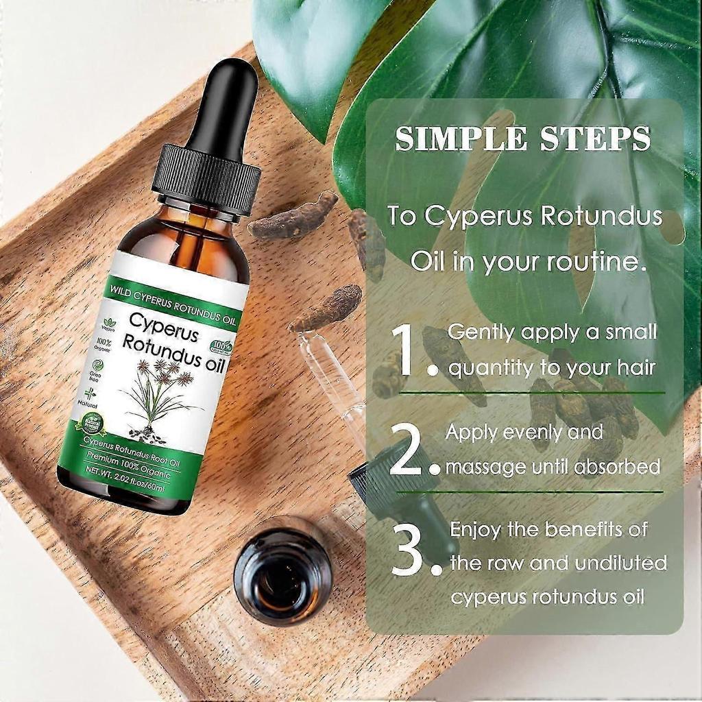 Cyperus Rotundus Oil for Hair Removal- 100% Cyprus Oil Natural Nut Grass Oil for Reducing Body Hair Growth, Smooth Skin, Moisturizing & Soothing, Idea