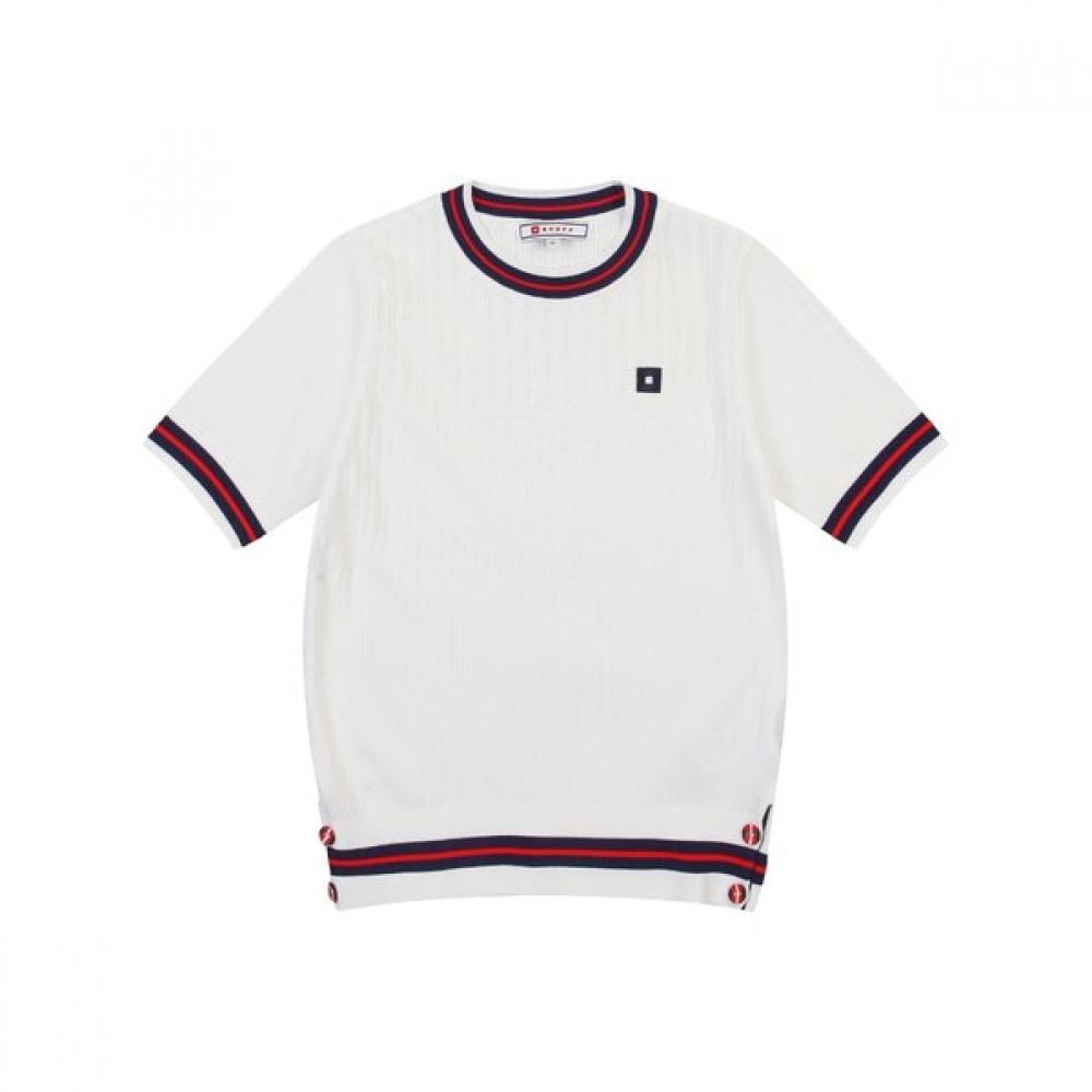 Onoff Women S Scallop Short Sleeve Sweater Of2733la White 34