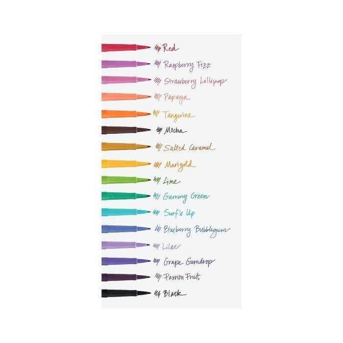 Feutres paper mate flair tropical vacation - pack de 16 - pointe moyenne 0.7mm