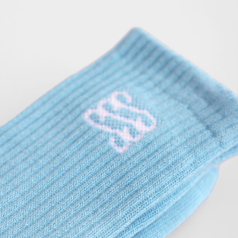 ETERNAL YOU Winglet Socks_Powder blue