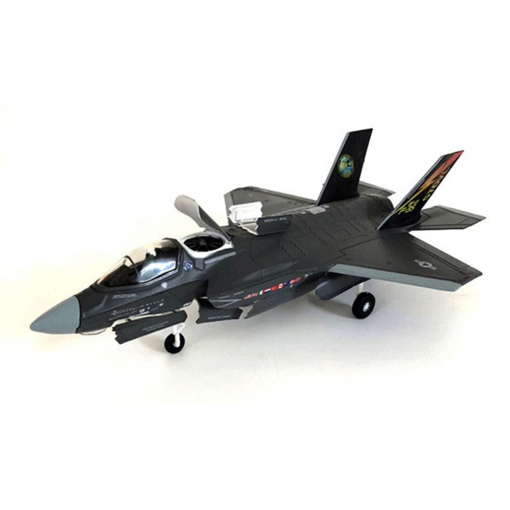 US F-35B Military Die-cast Model Fighter Jet with Display Stand Set - Finished Collector's Edition