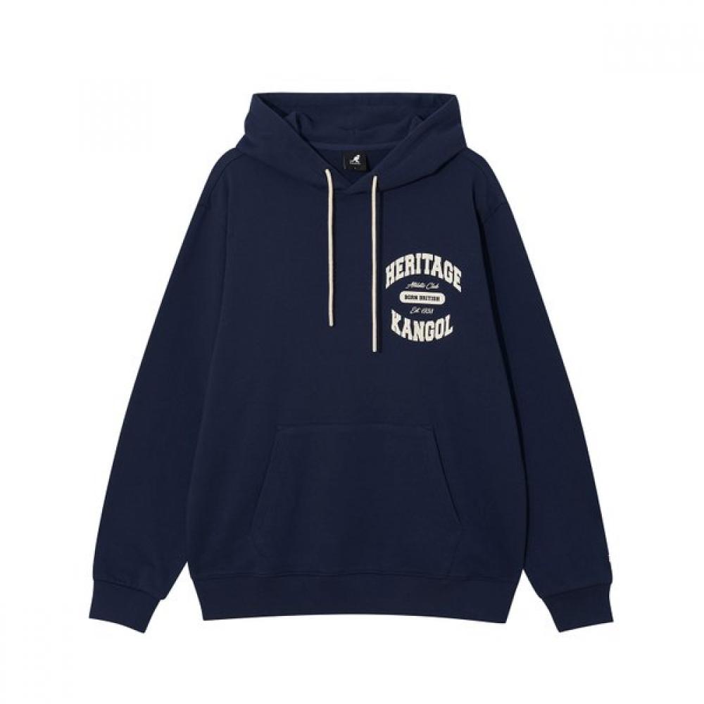 Kangol Varsity Letter Logo Semi Oversized Hoodie 5161 Dark Blue XL 6390₽