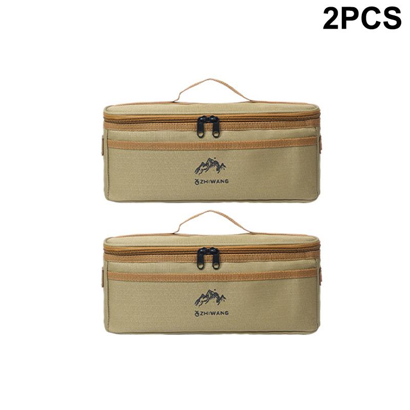 Outdoor Camping Tableware Storage Bag Large Capacity Cutlery Pouch Multi-Functional Portable Picnic Bags Waterproof Handbag